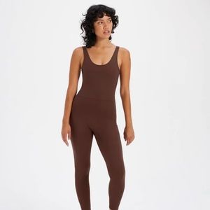 Girlfriend Collective Scoop Unitard in (Earth)